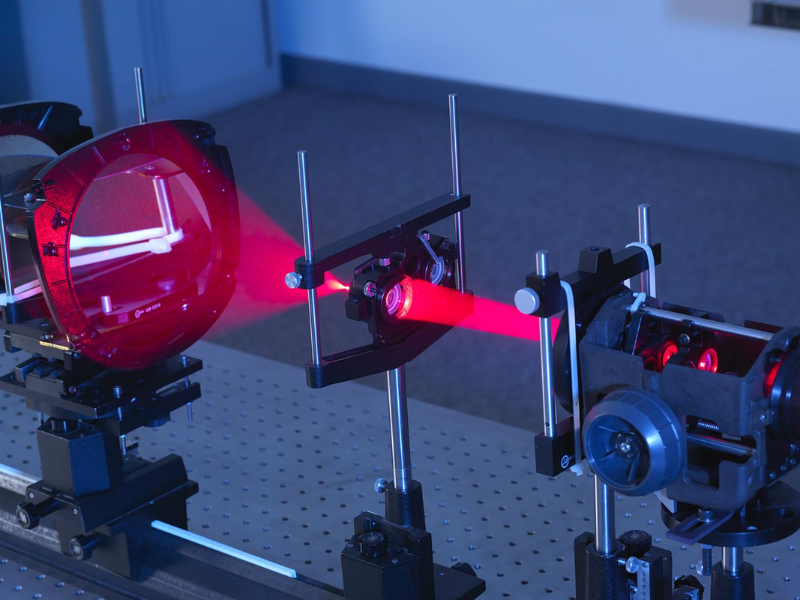 laser through the optical bench laser through the optical bench