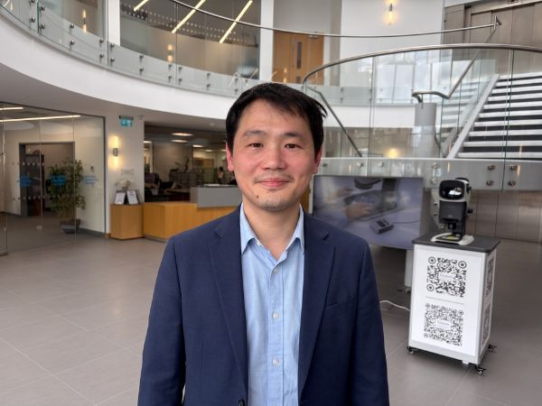 Tsong Kwong, Founder and CEO of Audelation, at Vision Engineering Technology Partnerships’ UK facility Tsong Kwong, Founder and CEO of Audelation, at Vision Engineering Technology Partnerships' UK facility